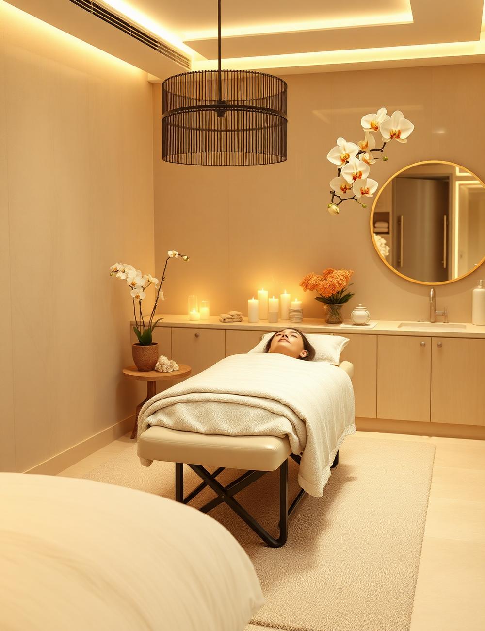 Spa treatment room